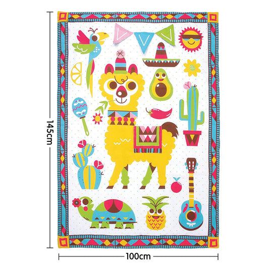 NNEDPE Yookidoo Fiesta Kids Baby Activity Playmat to Bag with Musical Rattle