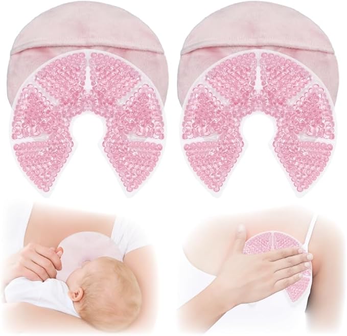 Reusable Breast Gel Pads – Hot & Cold Therapy (Pink)